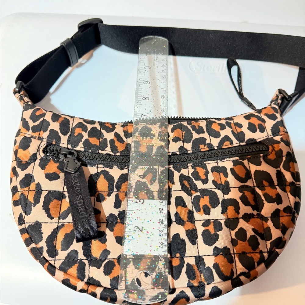 kate spade Leopard-Print Crossbody in Tan and Black - Picture 3 of 6